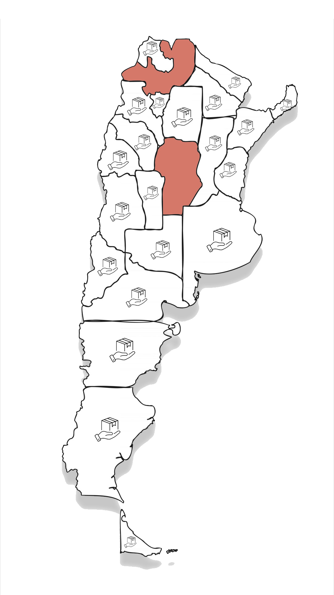 Mapa de Argentina