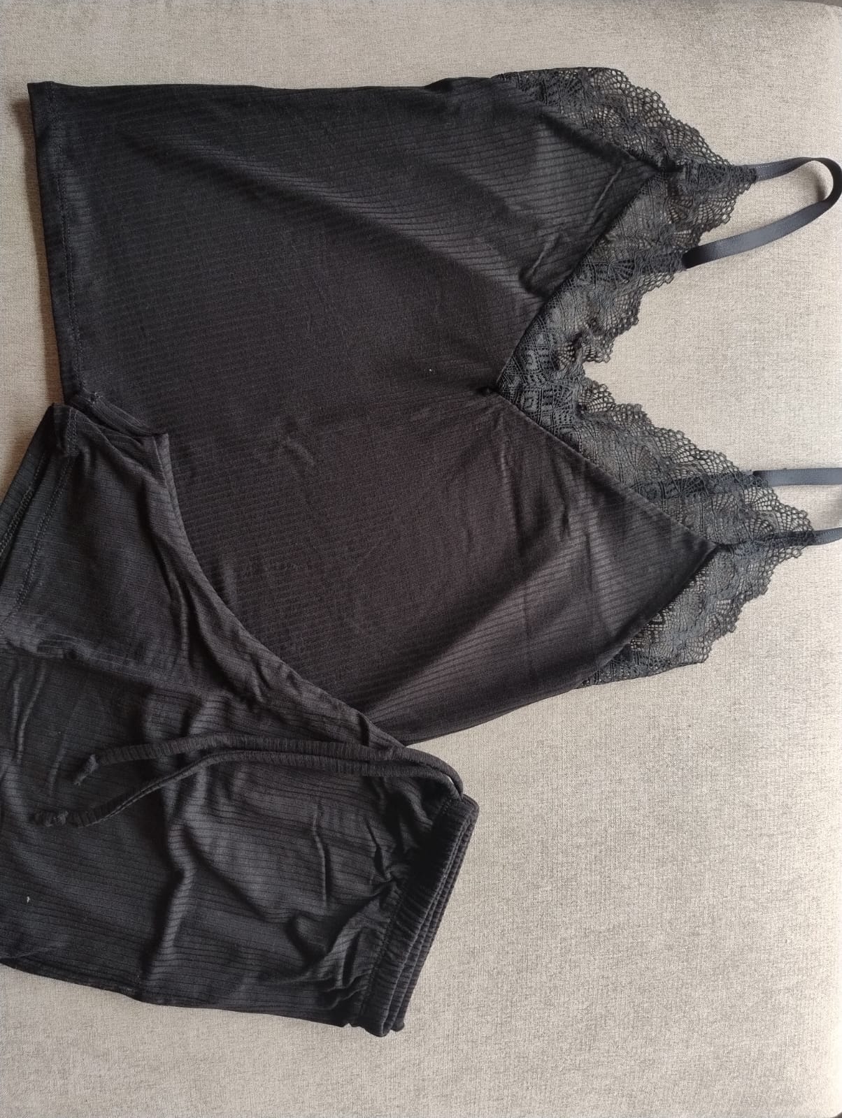 Pijama Liso Negro